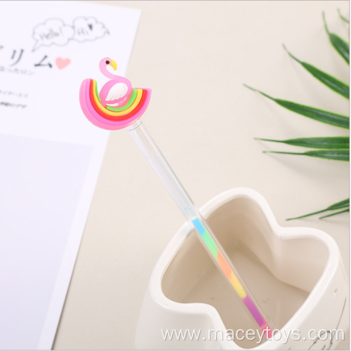 rainbow 6 color highlighter swan modeling highlighter